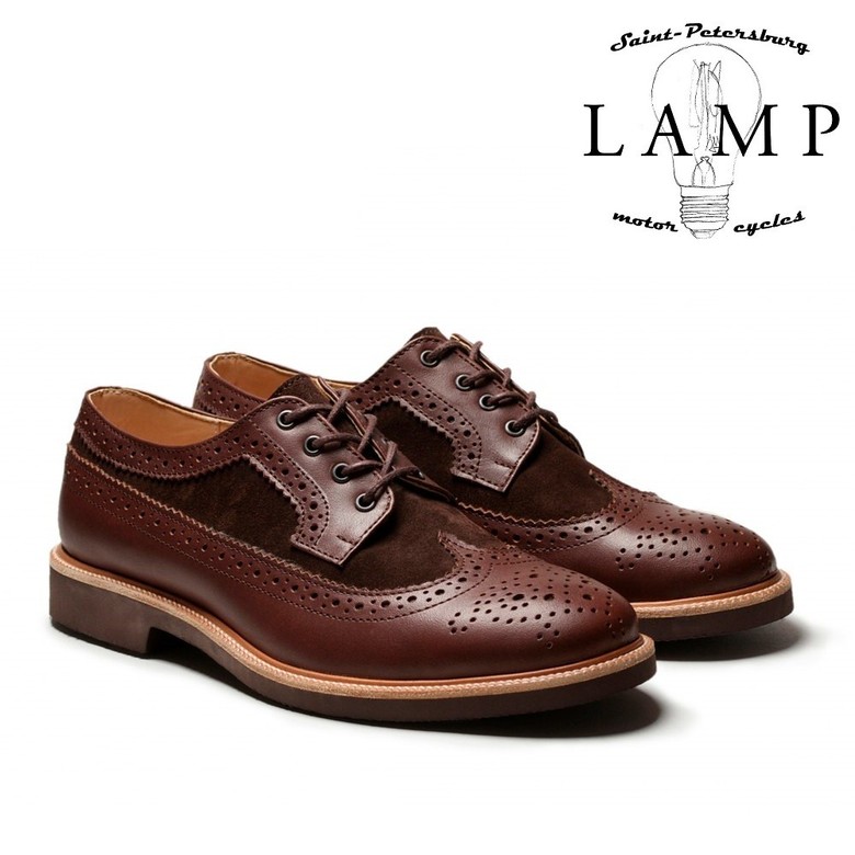 BROGUE LONGTIP BROWN BOOTS 50552