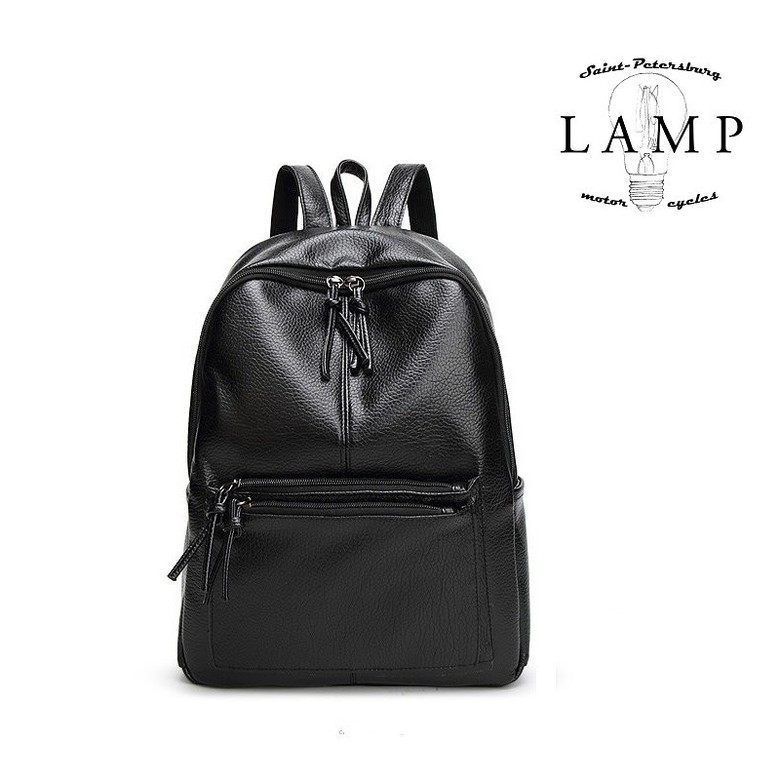 Leather black bag 713