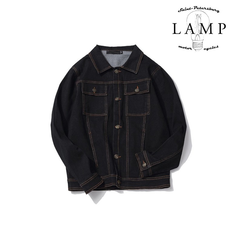 Black denim jacket 71565