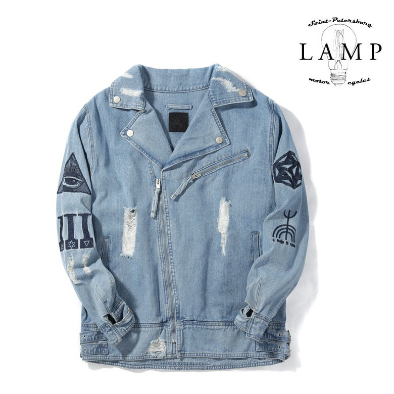 Eylet denim biker jacket 109