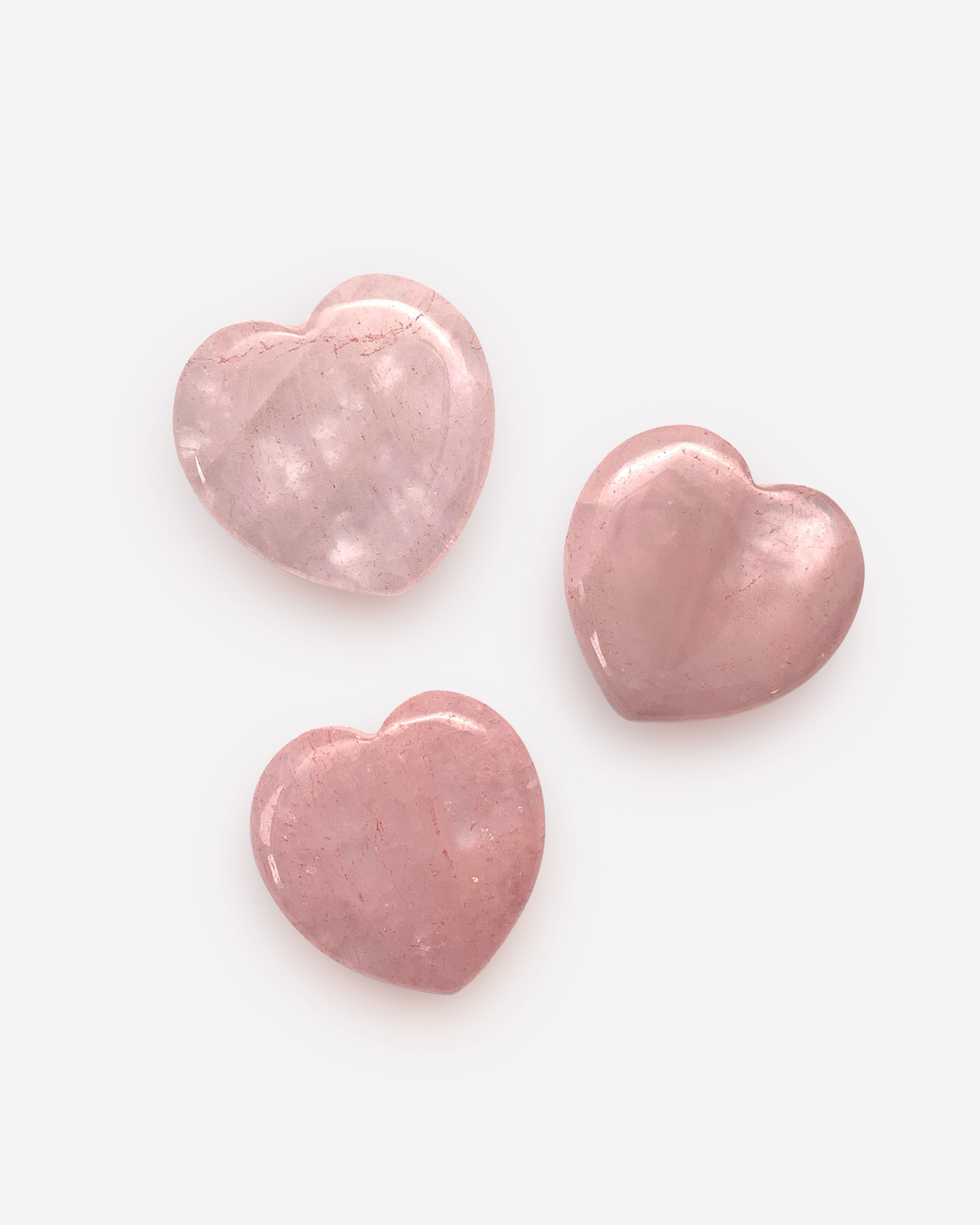Сердце из розового кварца 4 см