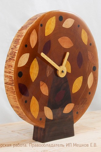 деревянные часы купить, часы из среза дерева, часы из спила, эпоксидная смола