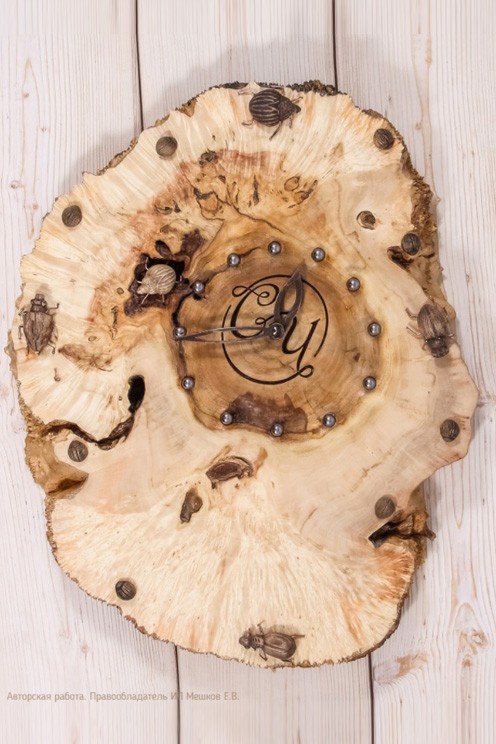 деревянные часы купить, часы из среза дерева, часы из спила