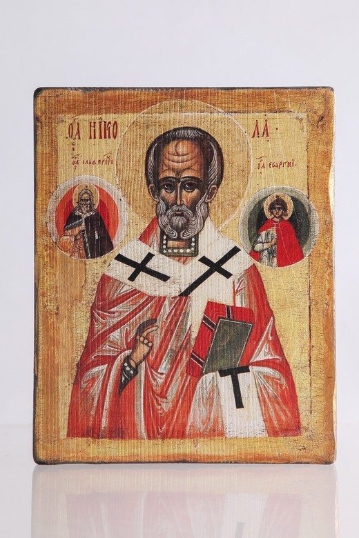 Николай чудотворец, деревянная икона