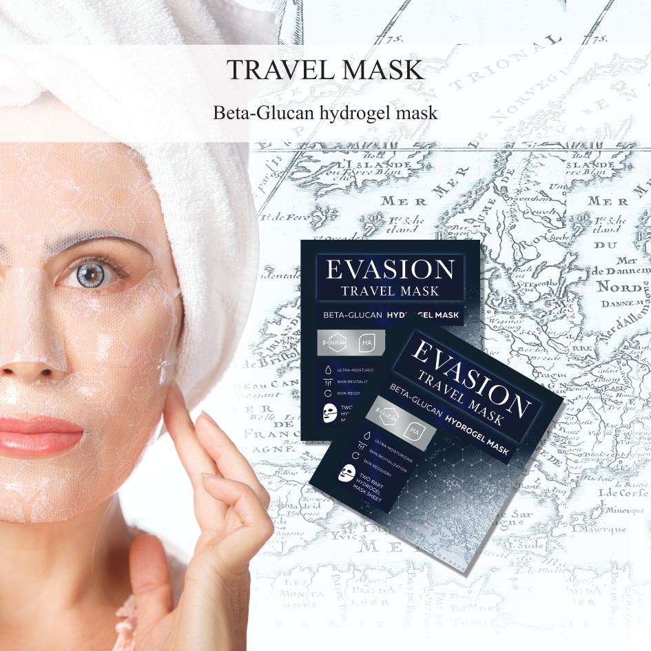 Evasion Travel Mask, Beta-glucan Hydrogel Mask  Гидрогелевая маска