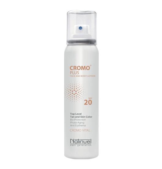 CROMO PLUS SPF 20 Биозащитный, выравнивающий цвет спрей для лица и тела