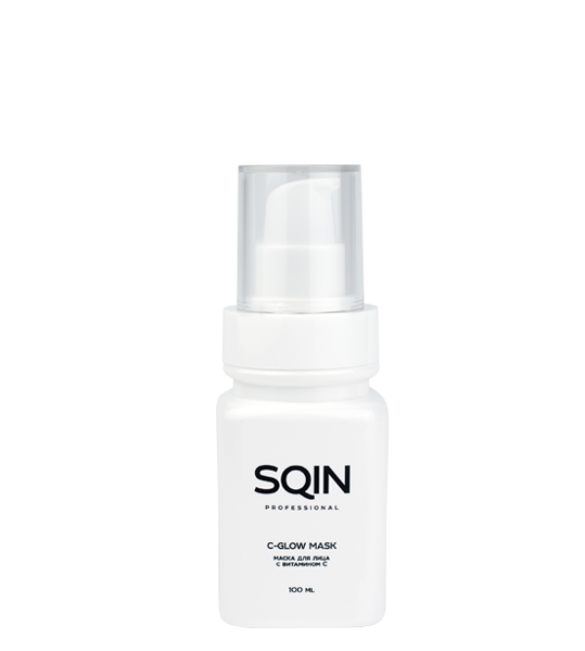 SQIN C-GLOW MASK Маска для лица с витамином C, пробиотиками и экстрактом куркумы, 100 мл