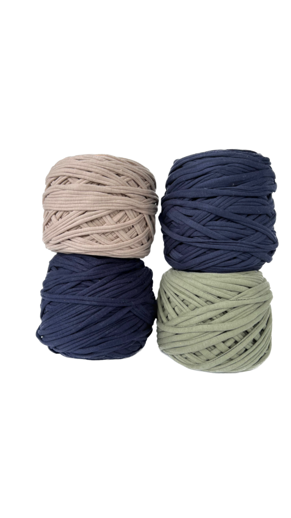 Трикотажная пряжа вторичного производства, 2000 гр., "Набор 19"