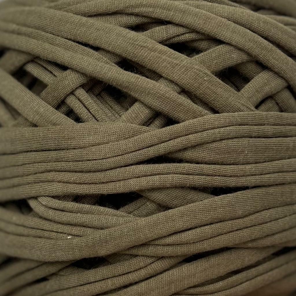 Трикотажная пряжа вторичного производства, 500 гр., цвет "Хаки"