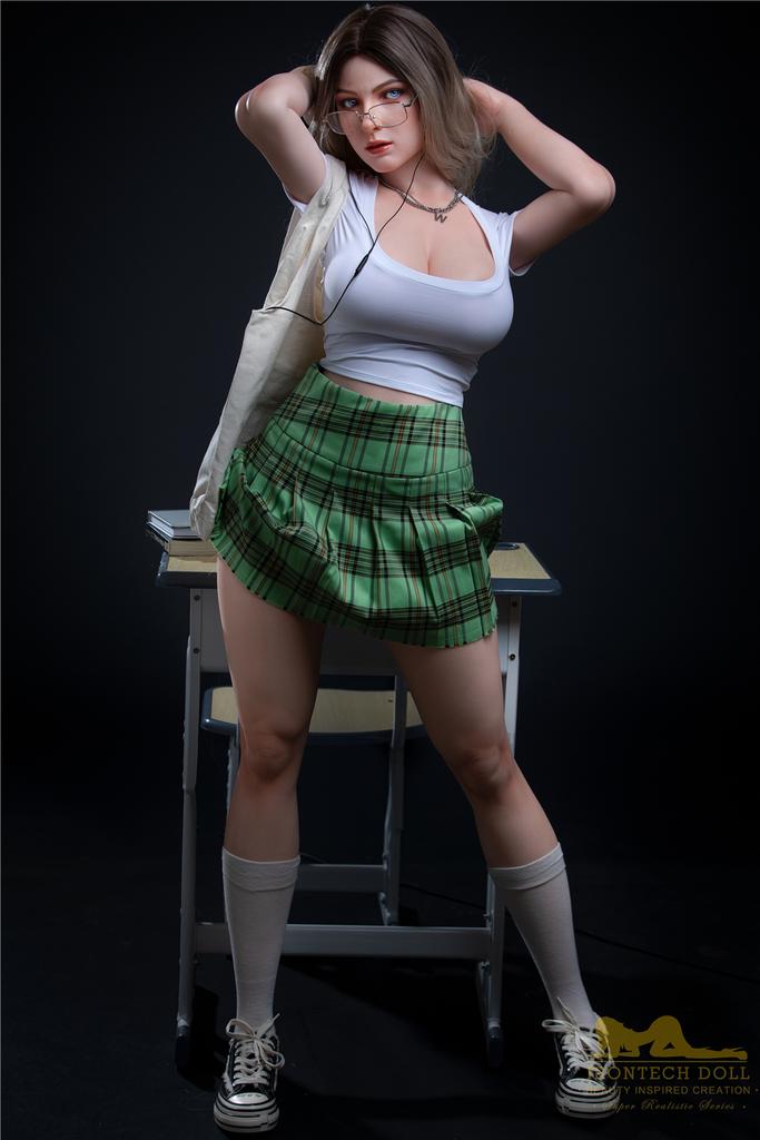 Реалистичная силиконовая / ТПЕ секс кукла  irontech doll 165 см - Fenny
