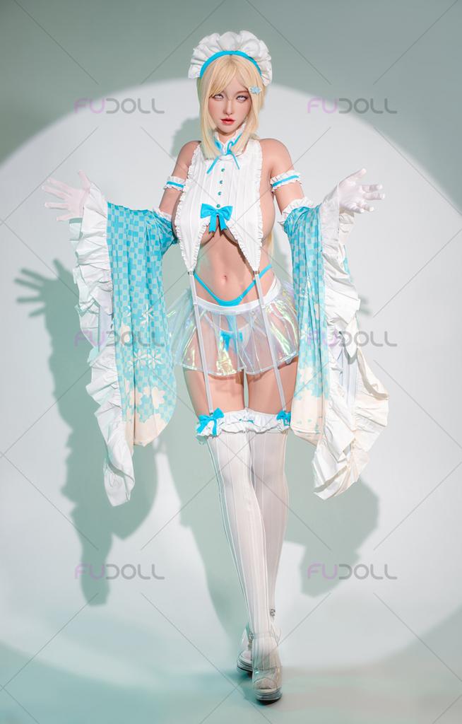 Реалистичная силиконовая / ТПЕ секс кукла FU doll 157 см - Xiaobei