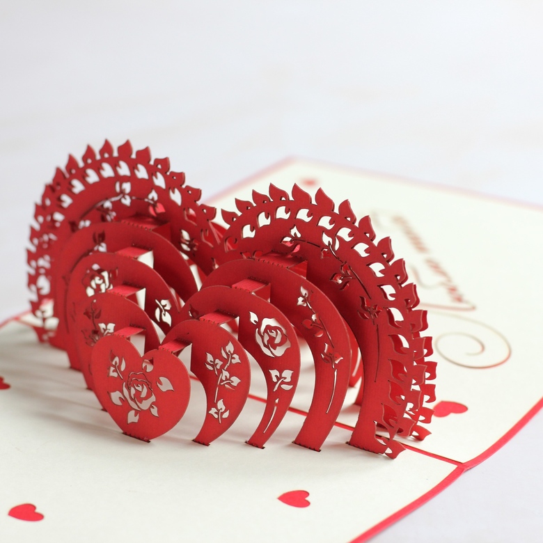 3D открытка "Сердце"