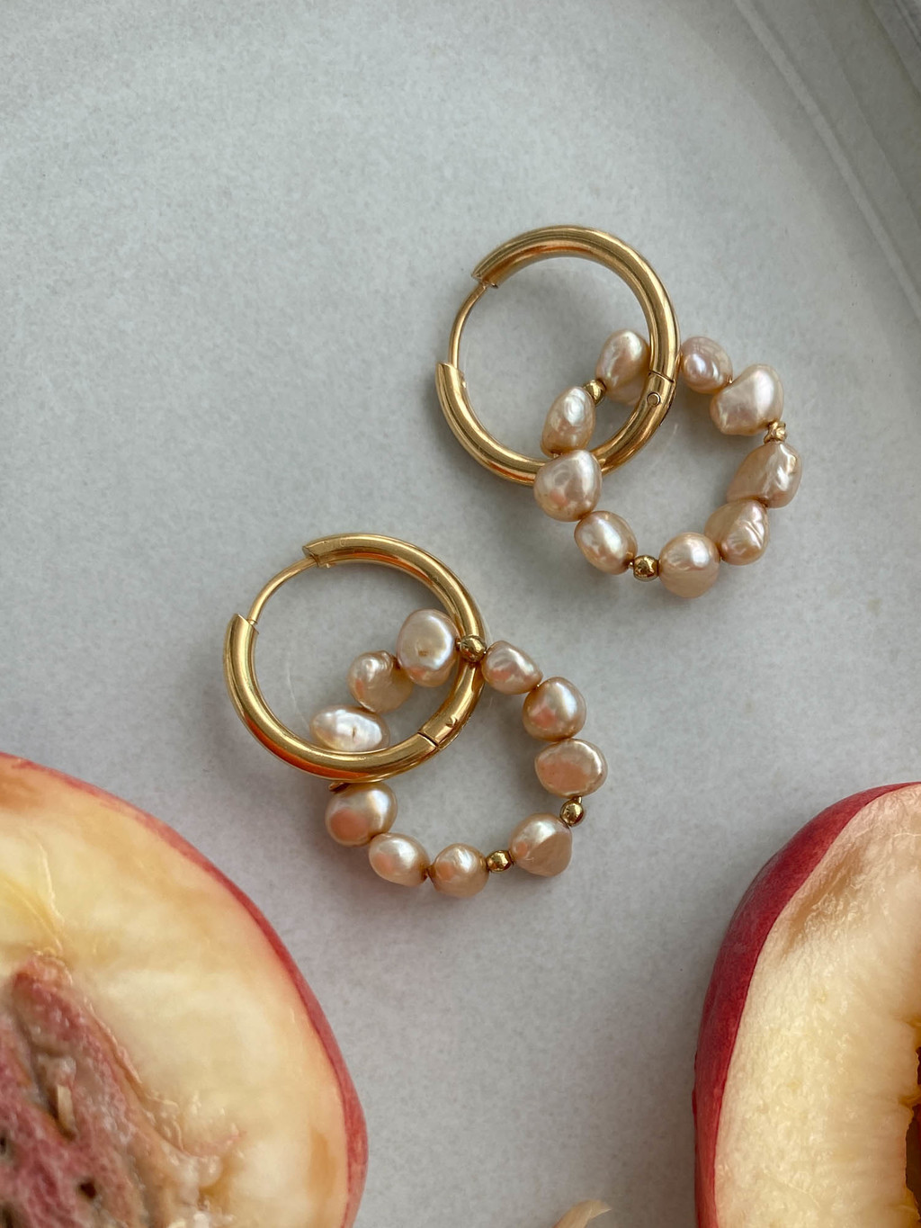 Серьги-трансформеры с жемчугом