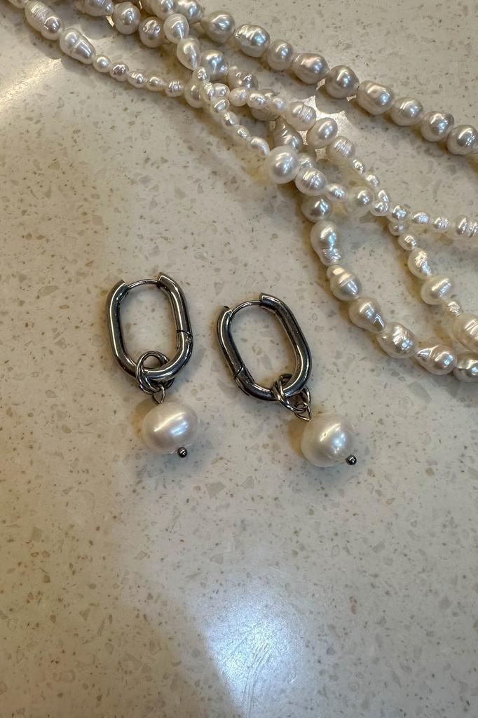 Серьги-трансформеры с жемчугом PEARL