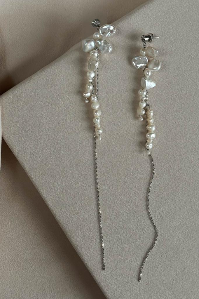 Серьги с барочным жемчугом