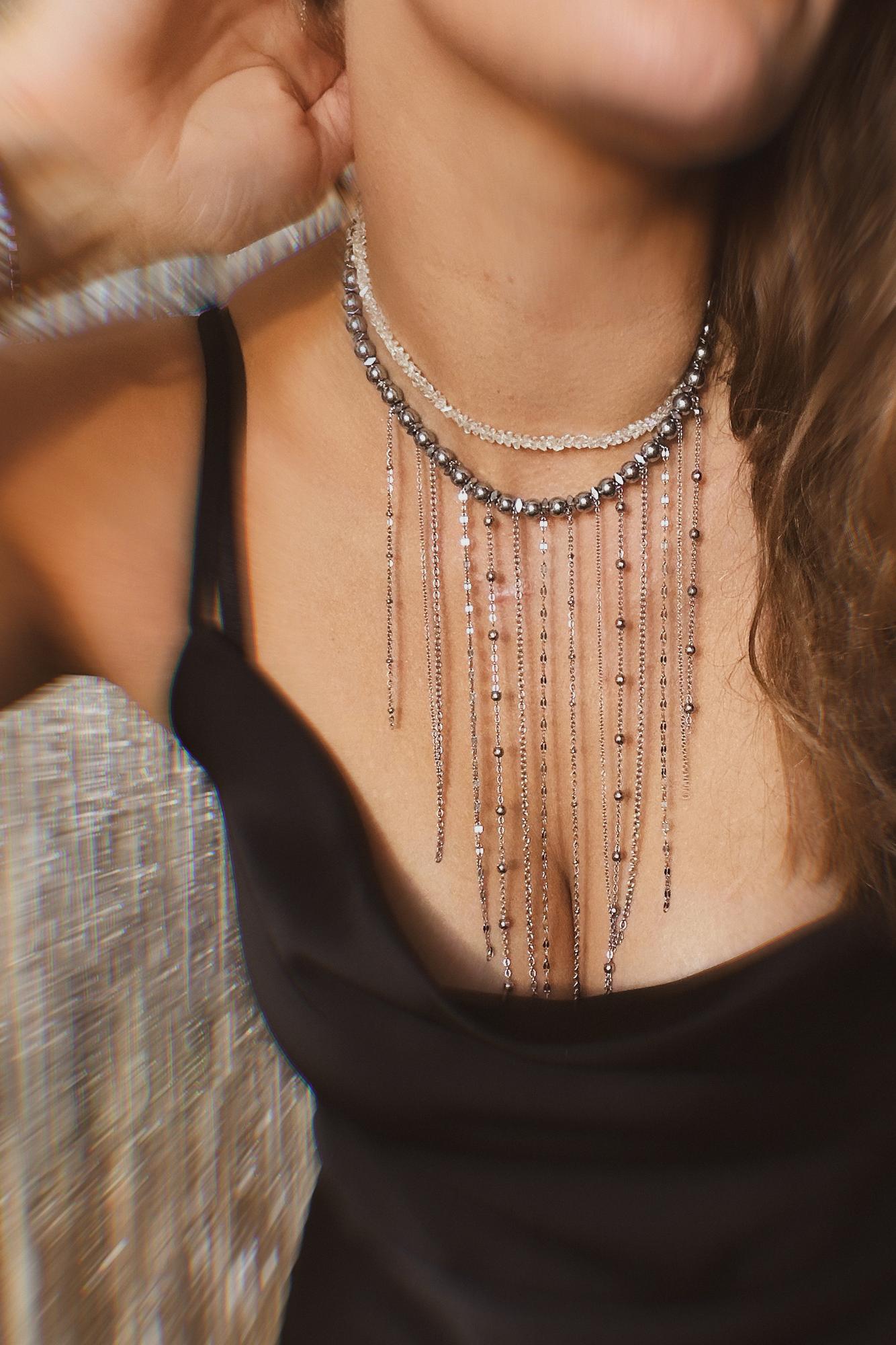 Колье с цепочками SHINE