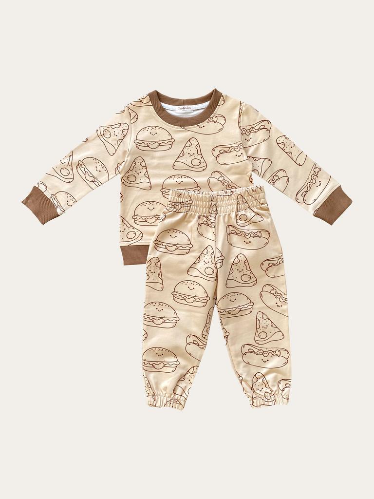 Костюм в принте "Street Food"