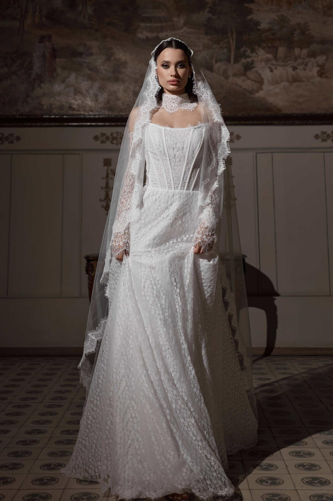 Свадебное платье JETTA с длинным рукавом