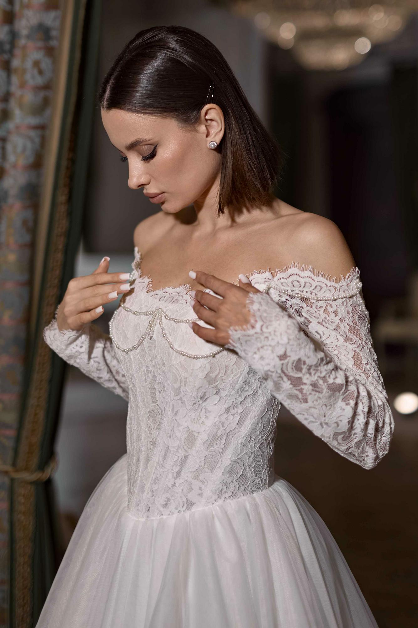 Свадебное платье KLER с длинным рукавом