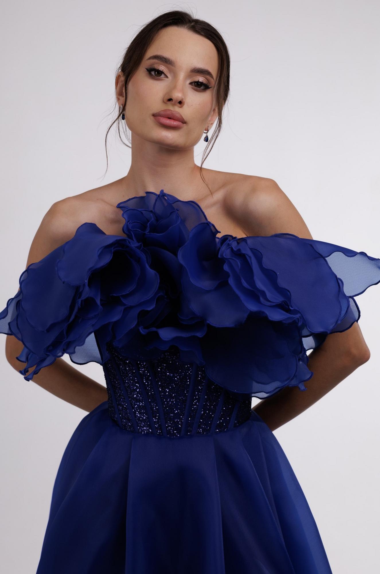 Вечернее платье LOTUS в синем