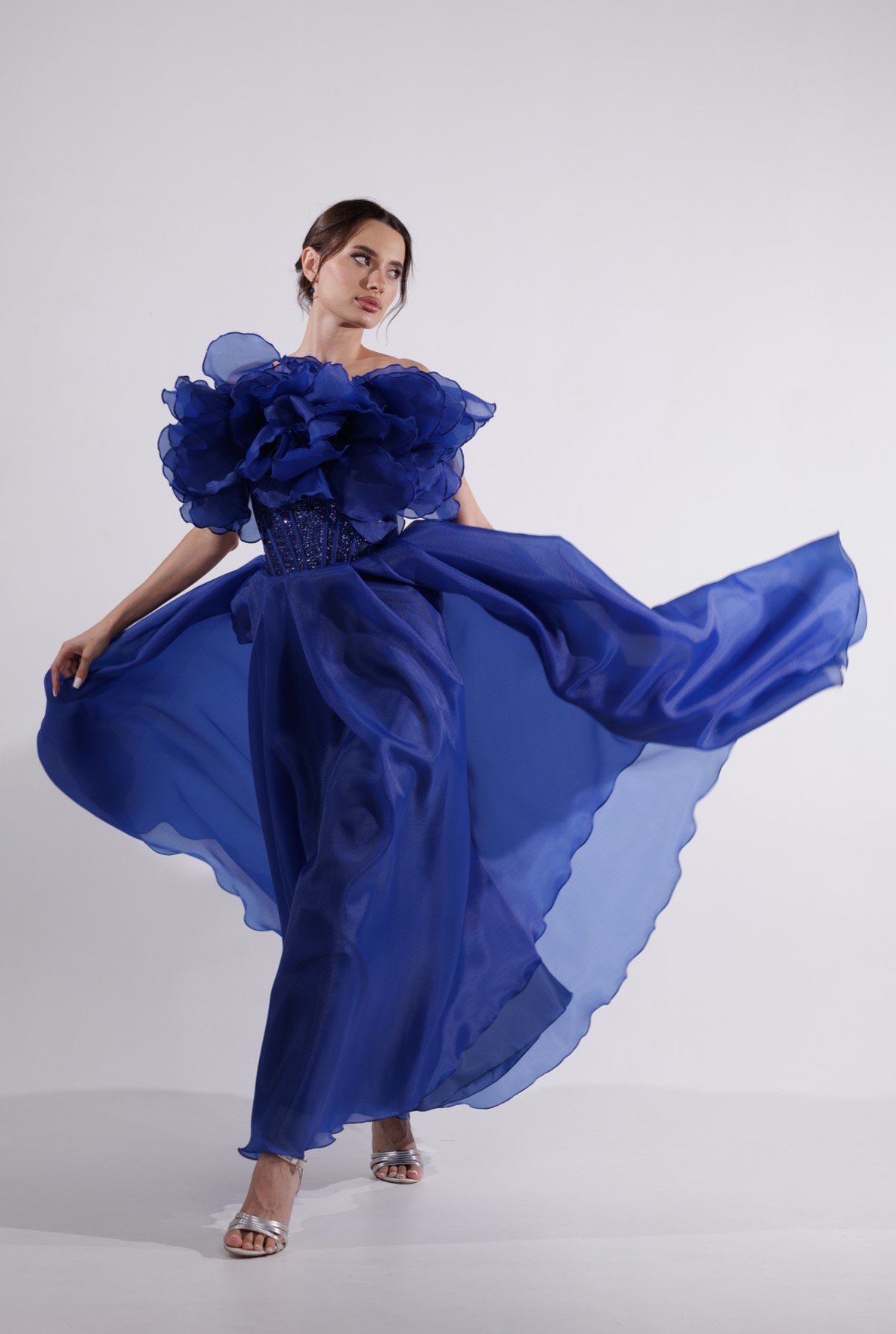 Вечернее платье LOTUS в синем