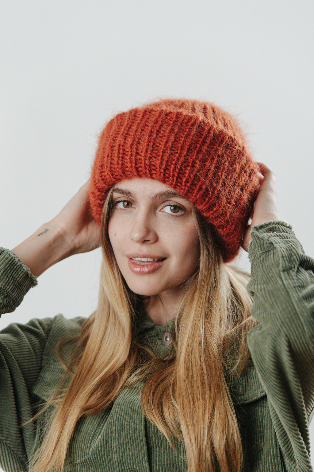 Double hat 2 нити терракотовый