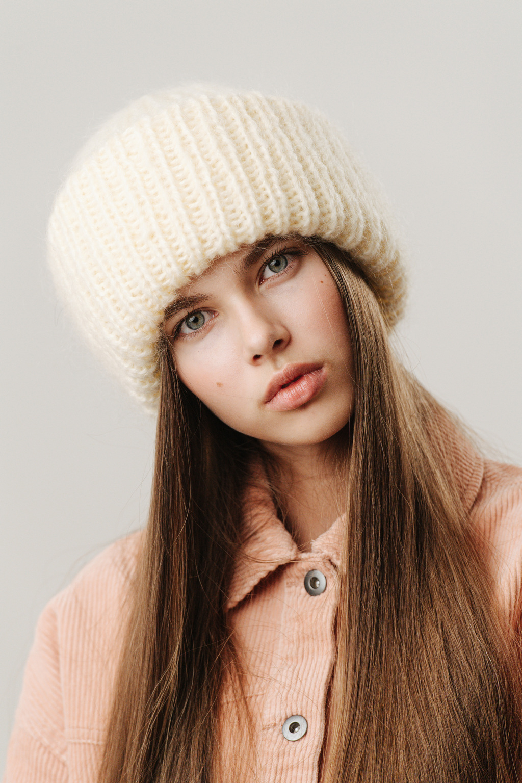 Double hat 2 нити кремовый