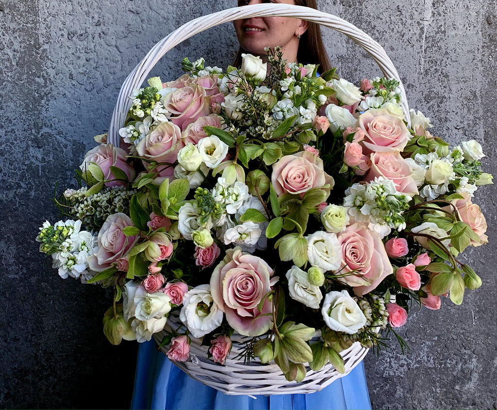 Цветочная корзина "Воздушное чудо"