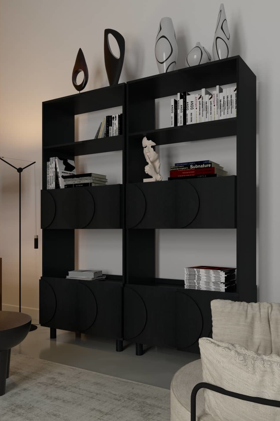 Стеллаж с распашными дверцами Bolle