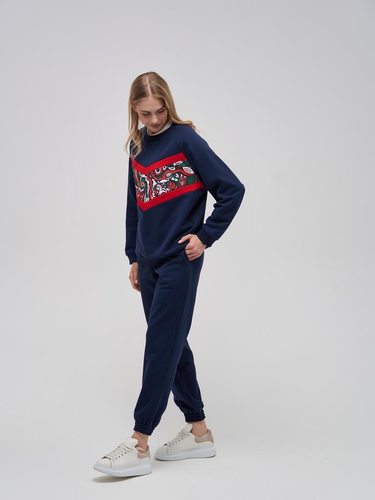 Спортивные брюки женские синие