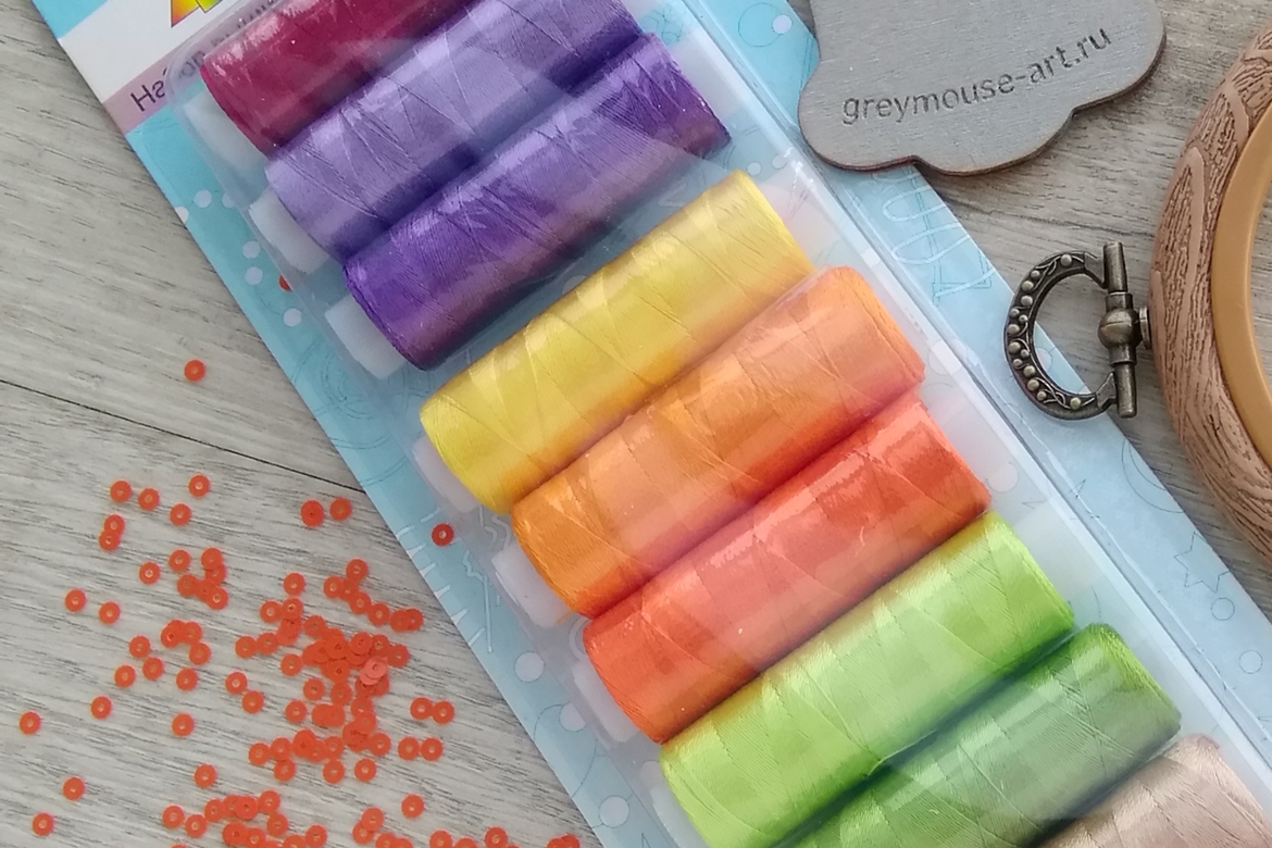 Нитки для ручной, машинной, люневильской вышивки