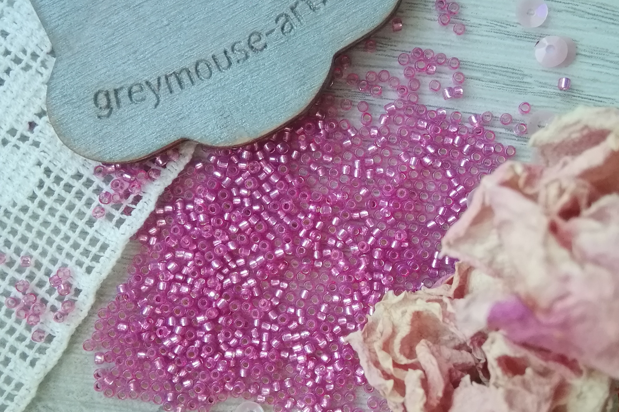 бисер японский toxo размер 15 розовый