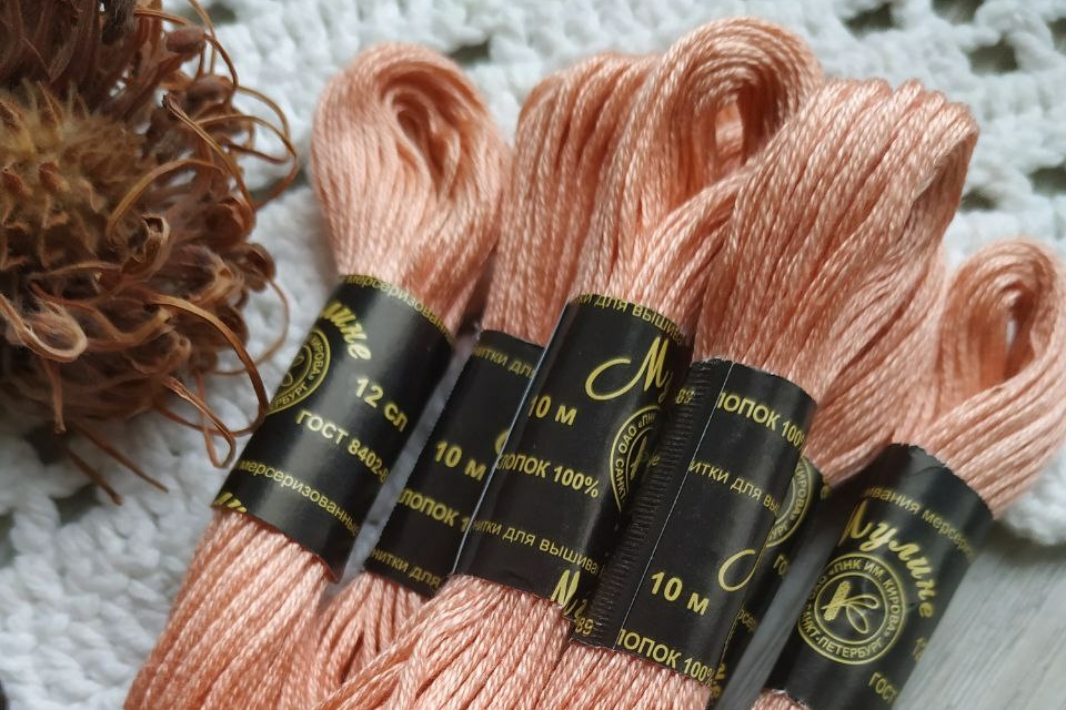 мулине кирова хлопок 1602 бежевый