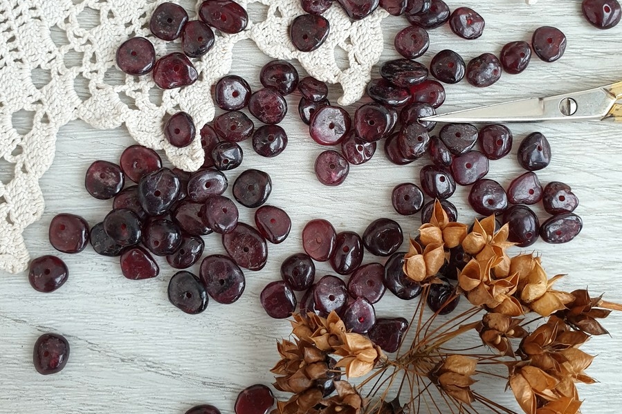 гранат бусины купить