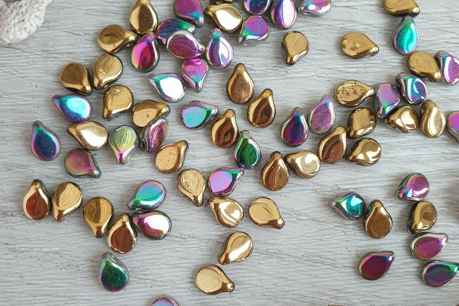 чешские бусины pip