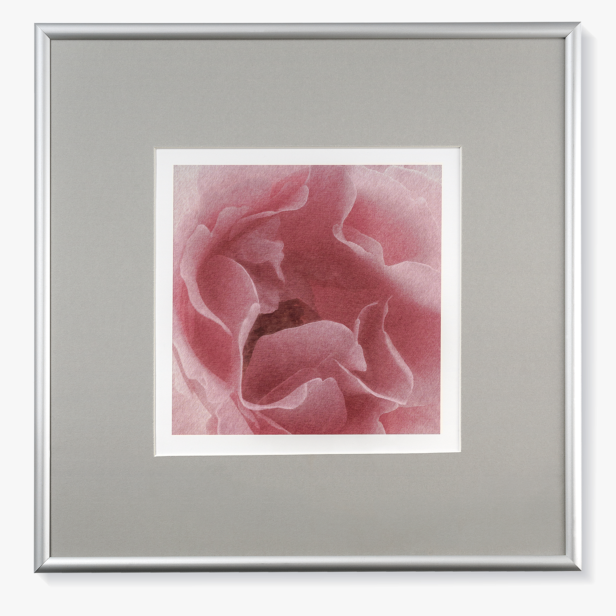 small Print with a passe-partout in the frame "Pink breeze"