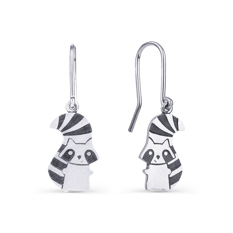 Еноты серьги на швензах