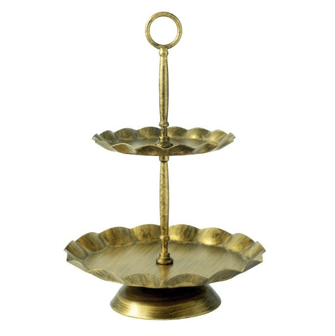 Этажерка для кексов и фруктов 2 яруса 37 см