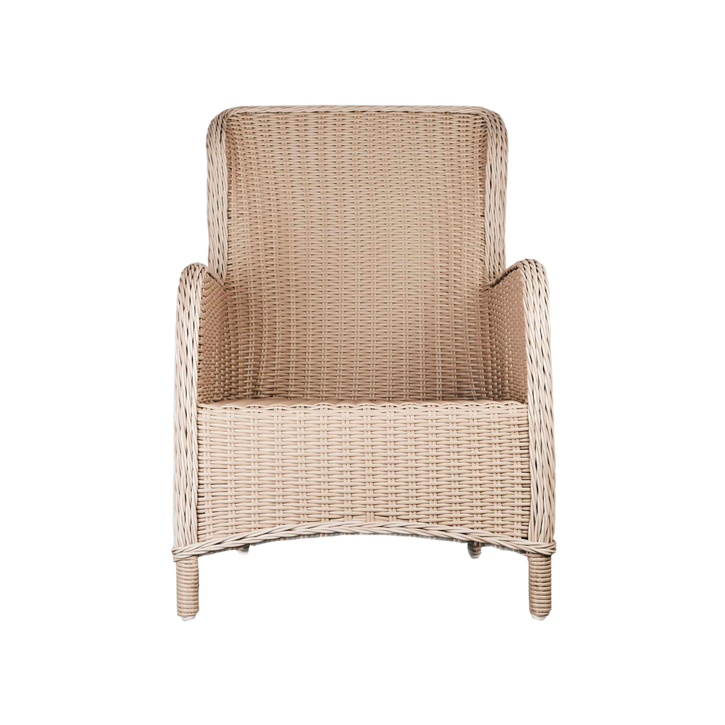 Кресло искусственный ротанг бежевое