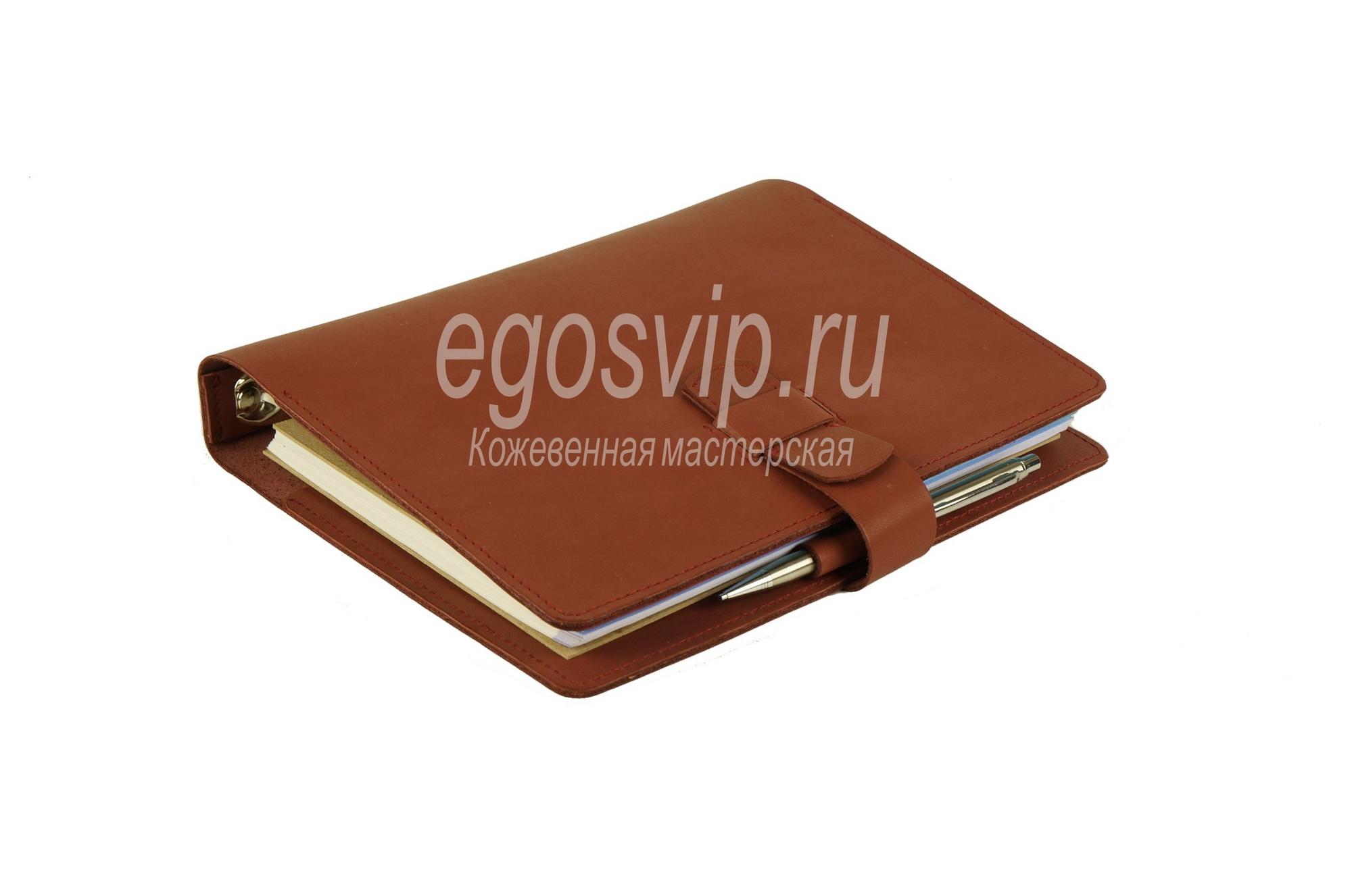 Блокнот кожаный  / модель 98-01 марсала