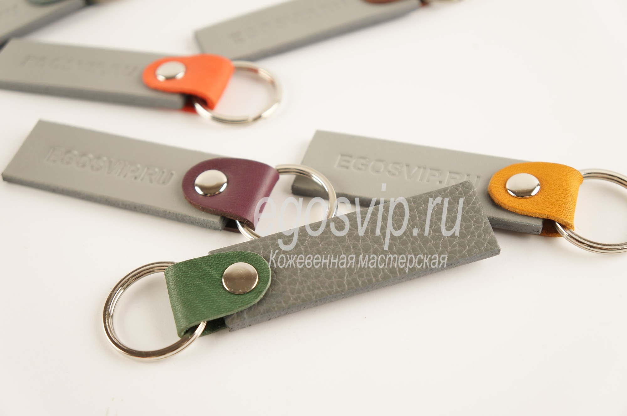Кожаный брелок  для ключей / модель 11-03