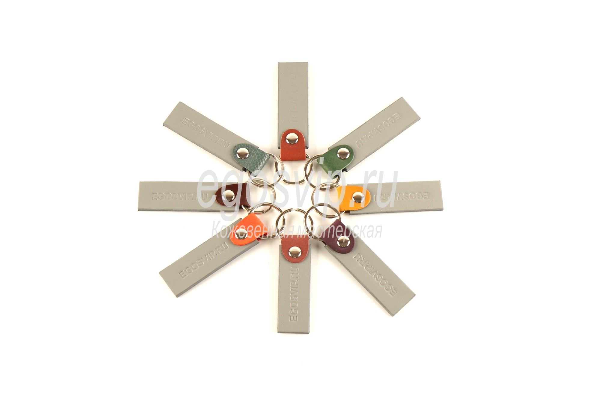 Кожаный брелок  для ключей / модель 11-03