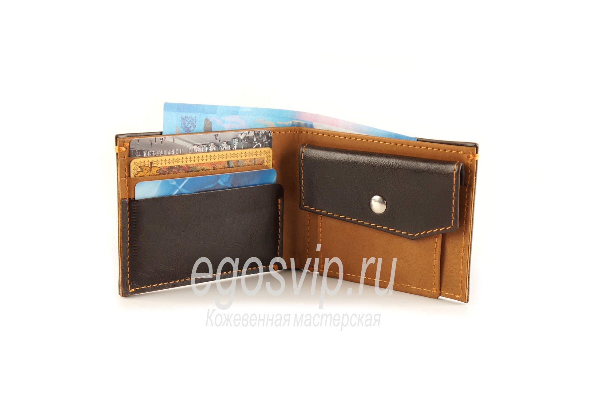 Маленький кожаный кошелек / модель 35-01
