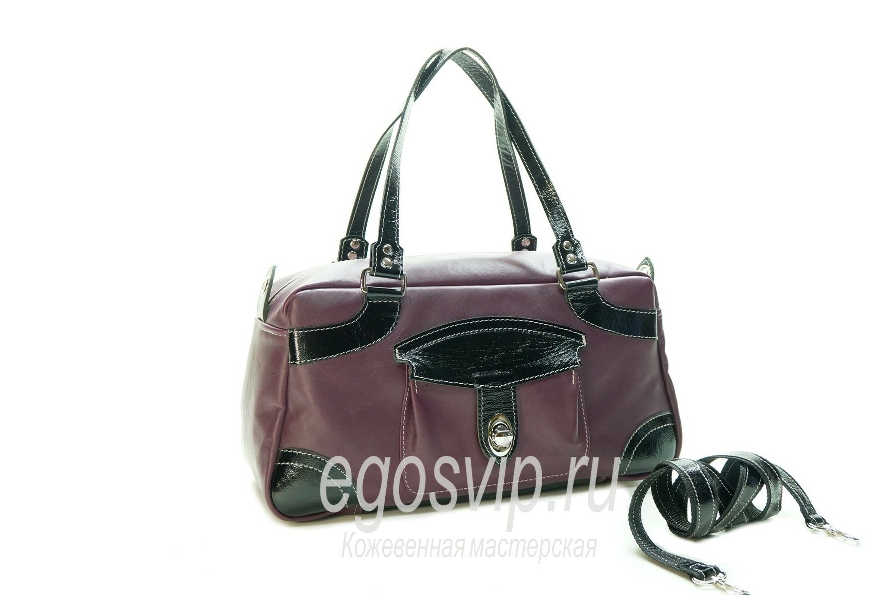 женская кожаная сумка / мод 5-19