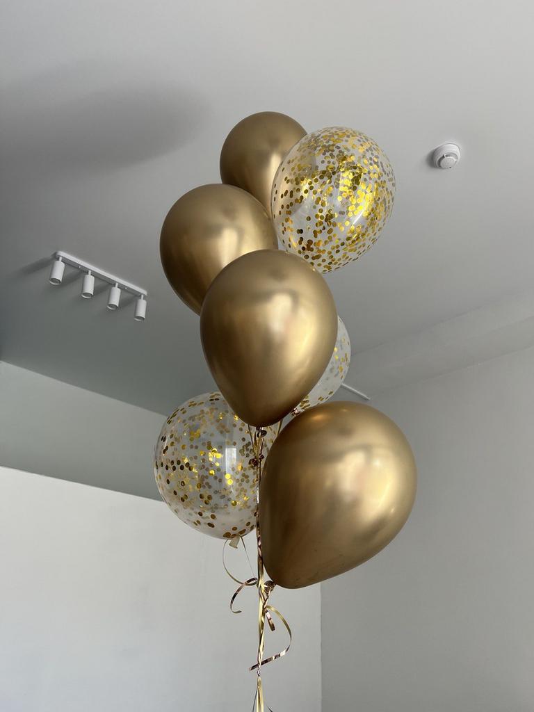 Фонтан из шаров Золото