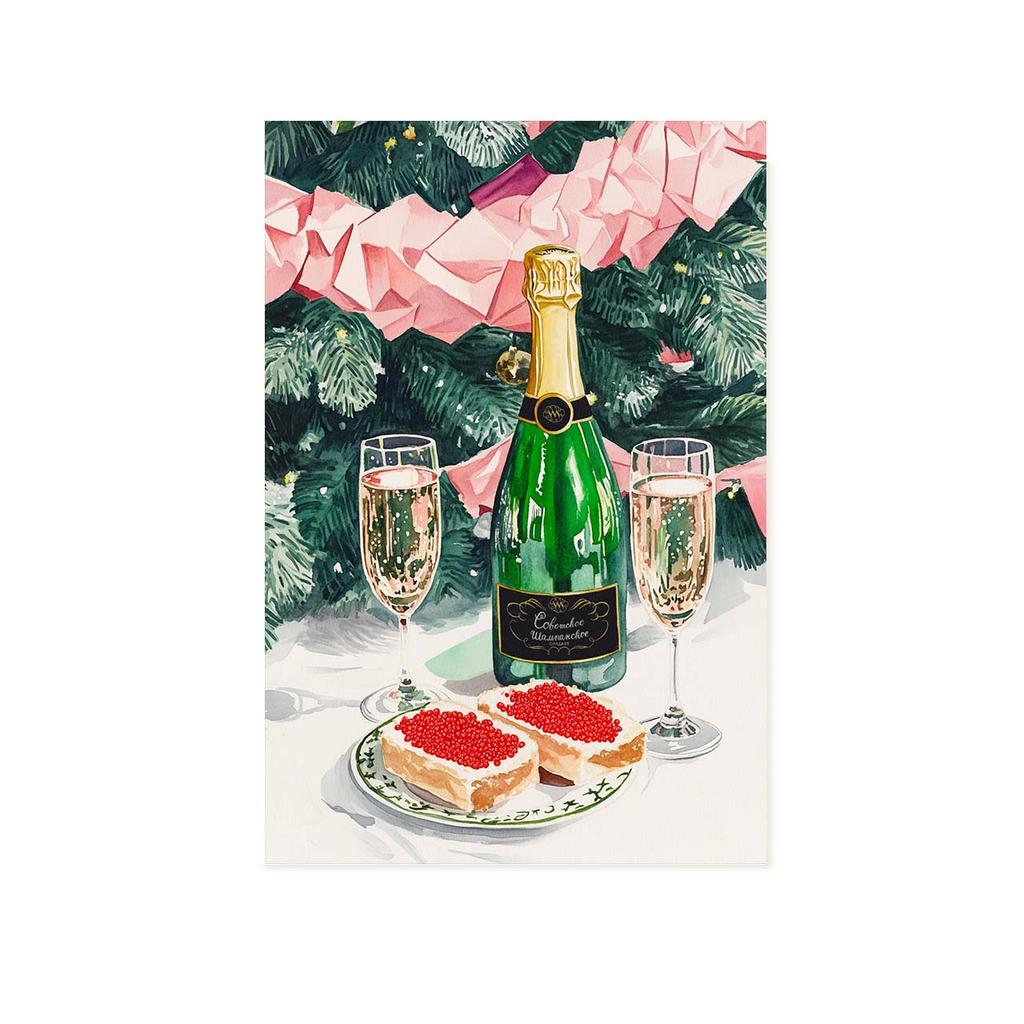 Открытка "Новогодний стол"