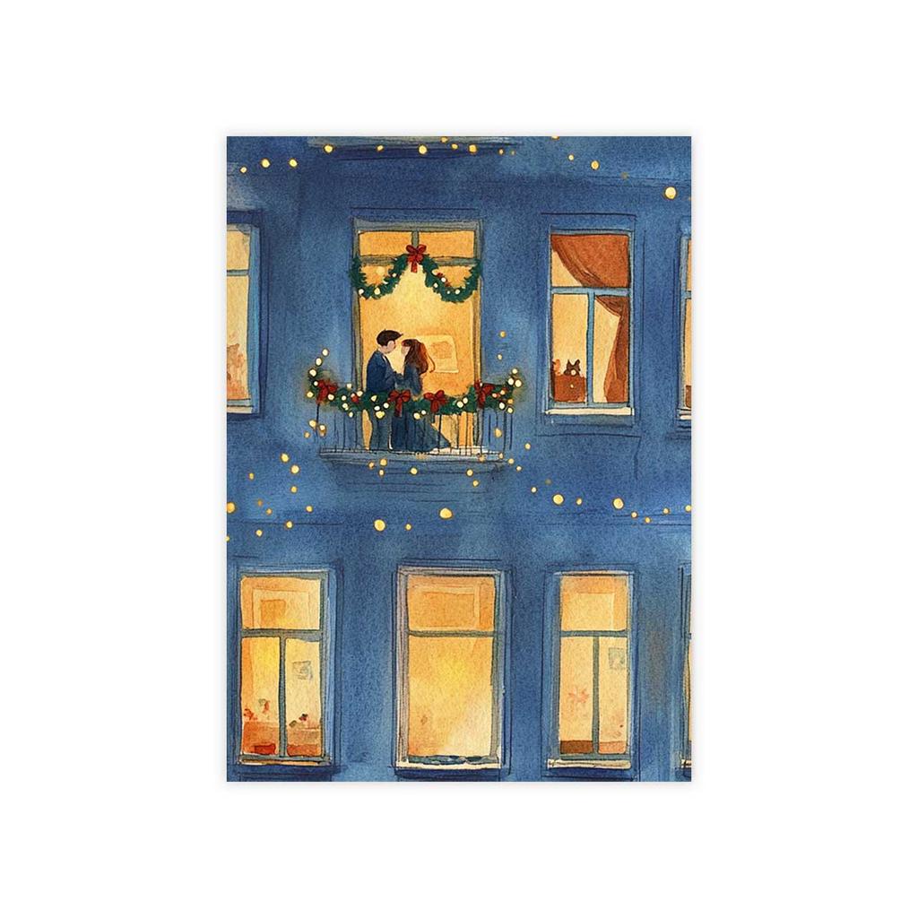 Мини-открытка "Рождество для двоих"