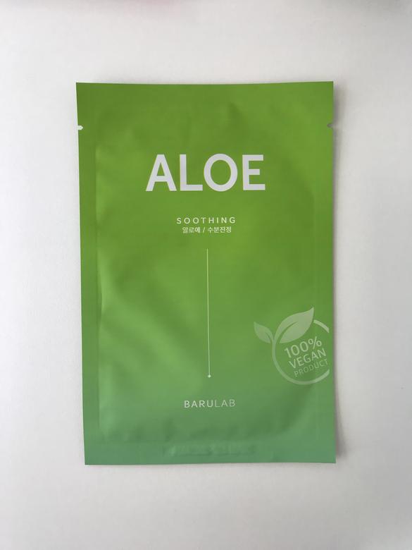 Веганская успокаивающая маска с алоэ  Barulab The Clean Vegan ALOE Mask 1 шт