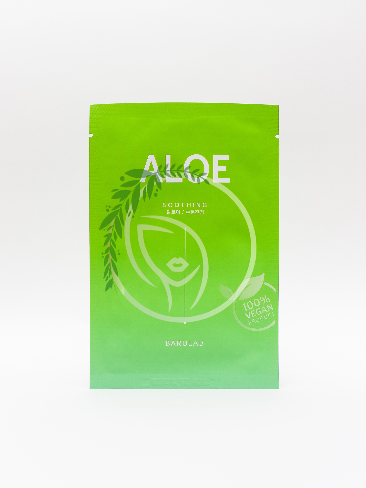 Веганская успокаивающая маска с алоэ  Barulab The Clean Vegan ALOE Mask 1 шт