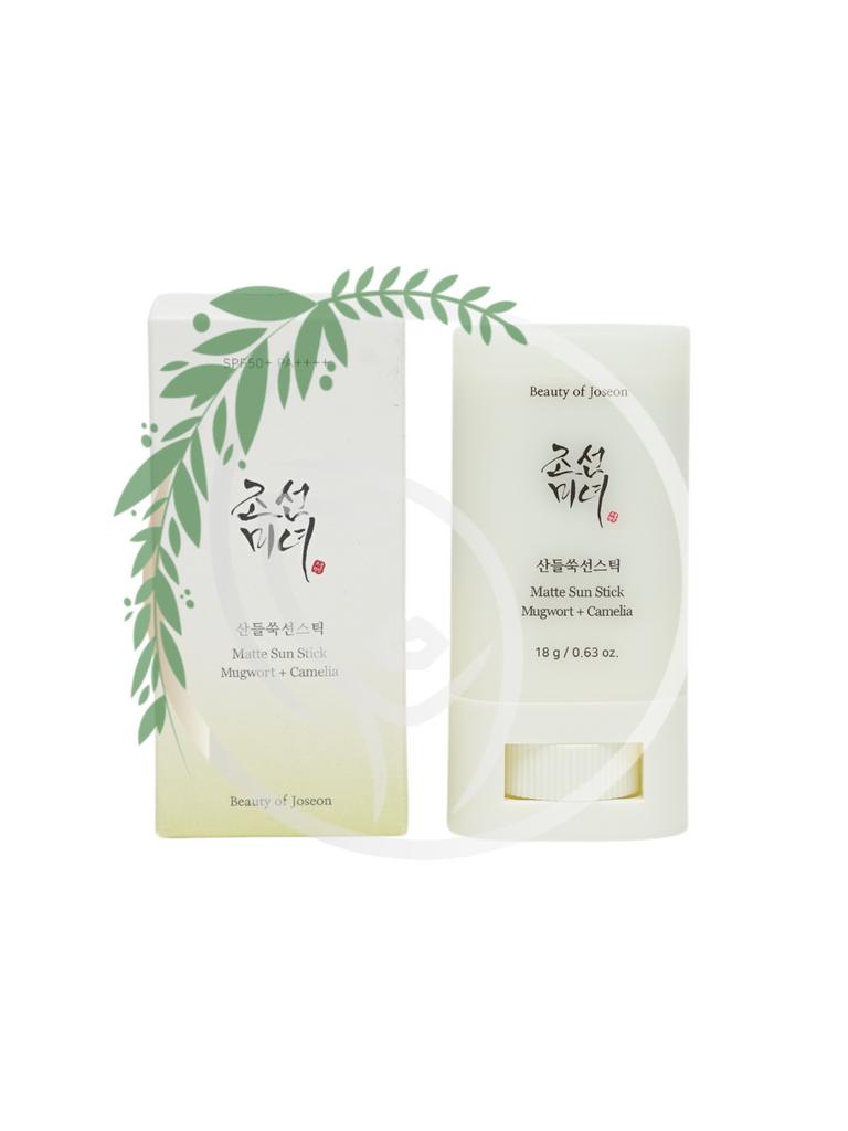 Солнцезащитный стик Beauty Of Joseon Matte Sun Stick: Mugwort+Camelia SPF50+ PA++++ 18 гр